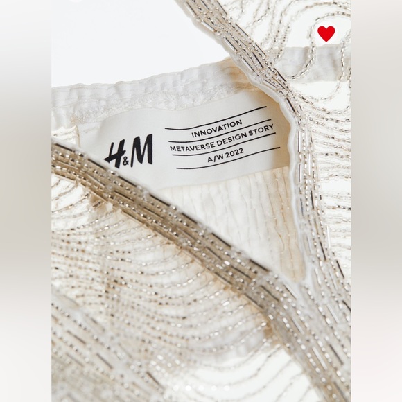 H&M Studio Metaverse Design Story Beaded Halterneck Top XS Festival - Picture 2 of 9